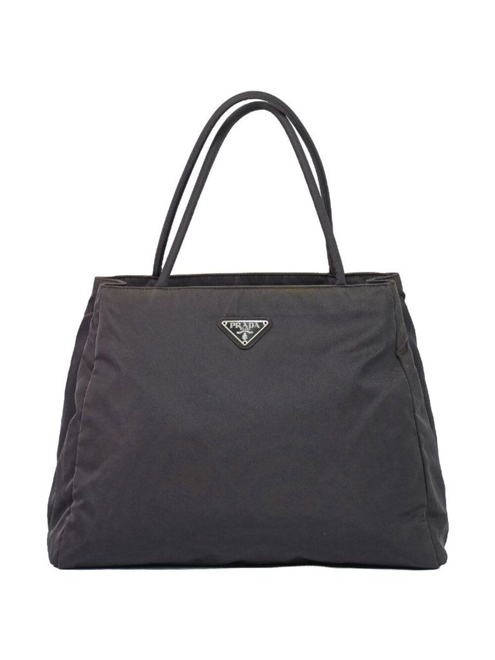 Prada Nylon Tote Bag Brown